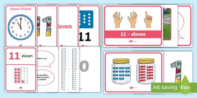 All About Number 11 Display Pack (Includes Numicon Shapes)